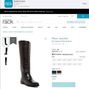 Marc by Marc Jacobs Kip Zipper Riding Boot